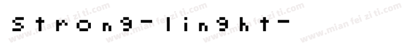 strong-linght字体转换