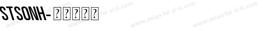 STSONH字体转换