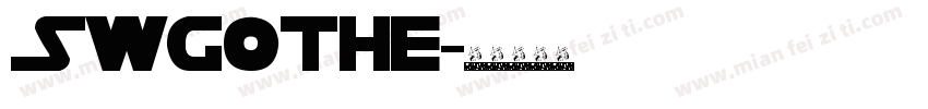 SWGothe字体转换