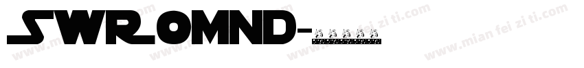 SWRomnd字体转换