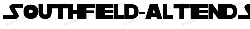 Southfield-Alt1EndSw字体转换