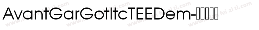 AvantGarGotltcTEEDem字体转换