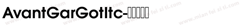 AvantGarGotItc字体转换