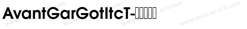 AvantGarGotItcT字体转换