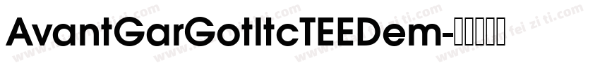AvantGarGotltcTEEDem字体转换