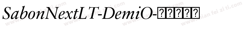 SabonNextLT-DemiO字体转换