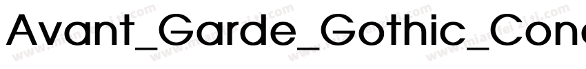 Avant_Garde_Gothic_Condensed_Medium字体转换