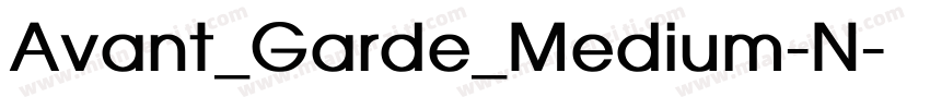 Avant_Garde_Medium-N字体转换