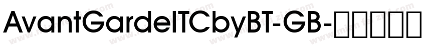AvantGardeITCbyBT-GB字体转换
