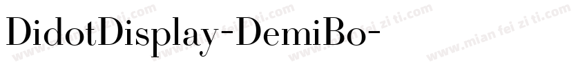 DidotDisplay-DemiBo字体转换