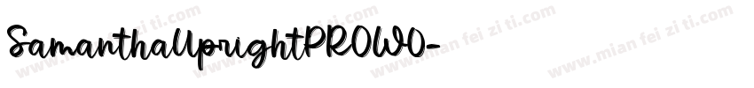 SamanthaUprightPROW0字体转换
