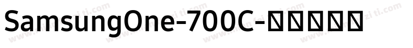 SamsungOne-700C字体转换