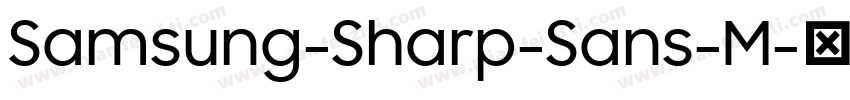 Samsung-Sharp-Sans-M字体转换