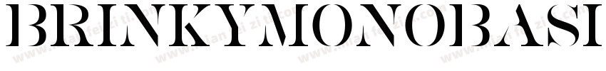 BrinkyMonoBasic字体转换