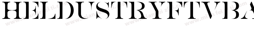 HeldustryFTVBasic字体转换