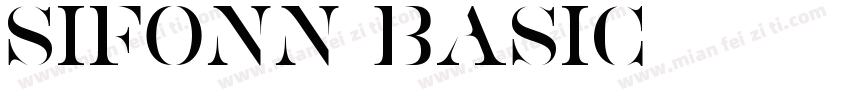 Sifonn-Basic字体转换