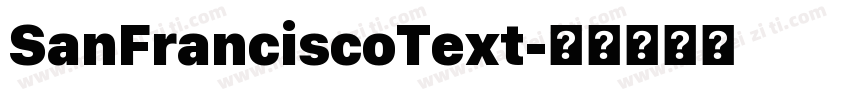 SanFranciscoText字体转换