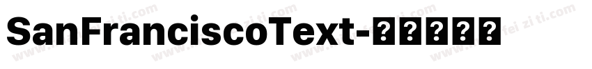 SanFranciscoText字体转换