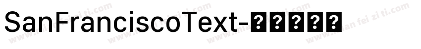 SanFranciscoText字体转换