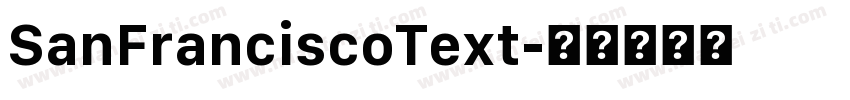 SanFranciscoText字体转换