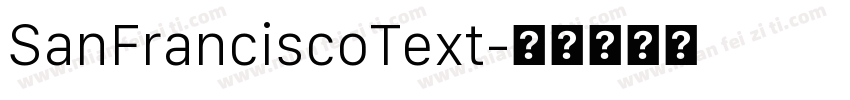 SanFranciscoText字体转换