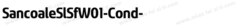 SancoaleSlSfW01-Cond字体转换