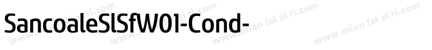 SancoaleSlSfW01-Cond字体转换