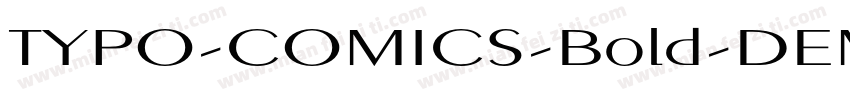 TYPO-COMICS-Bold-DEMO字体转换