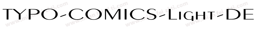 TYPO-COMICS-Light-DEMO字体转换