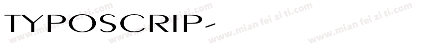 TYPOSCRIP字体转换