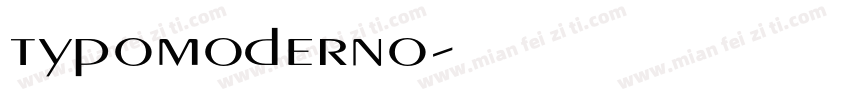 typomoderno字体转换
