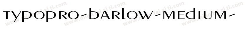 typopro-barlow-medium字体转换