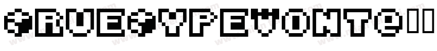 TrueTypeFont字体转换