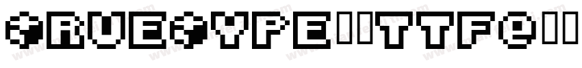 TrueType字体ttf字体转换
