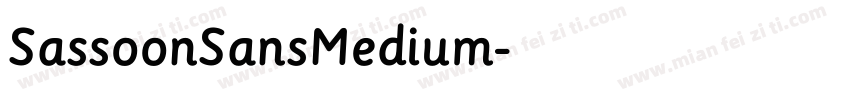 SassoonSansMedium字体转换