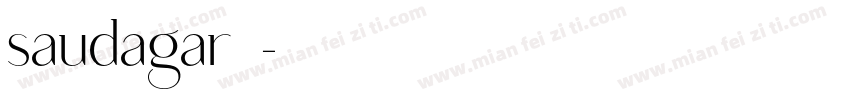 saudagar字体字体转换
