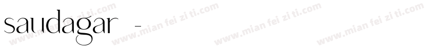 saudagar字体字体转换