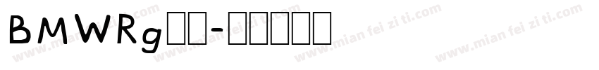 BMWRg字体字体转换