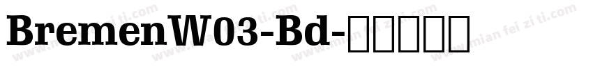 BremenW03-Bd字体转换