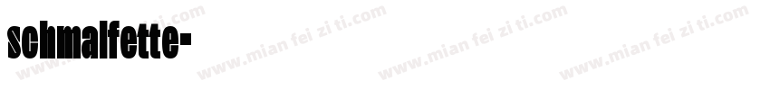 schmalfette字体转换
