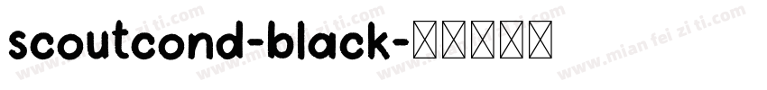 scoutcond-black字体转换