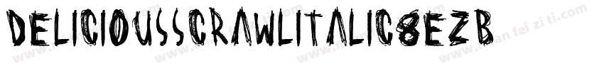 DeliciousScrawlItalic-8EZB字体转换
