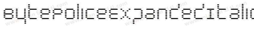 BytePoliceExpandedItalic-nPOP字体转换