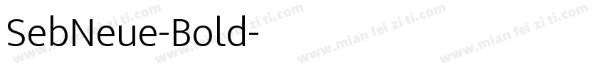 SebNeue-Bold字体转换