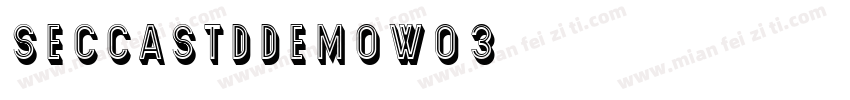 SeccaStdDemoW03字体转换