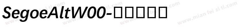 SegoeAltW00字体转换