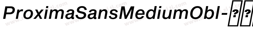 ProximaSansMediumObl字体转换
