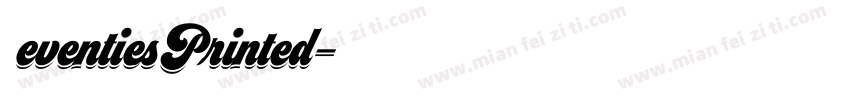 SeventiesPrinted字体转换