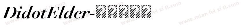 DidotElder字体转换