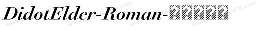 DidotElder-Roman字体转换